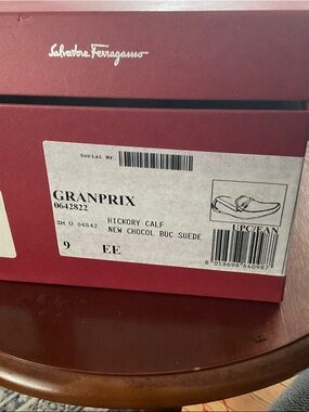 Salvatore Ferragamo Shoe Box - Deep Red with White Logo